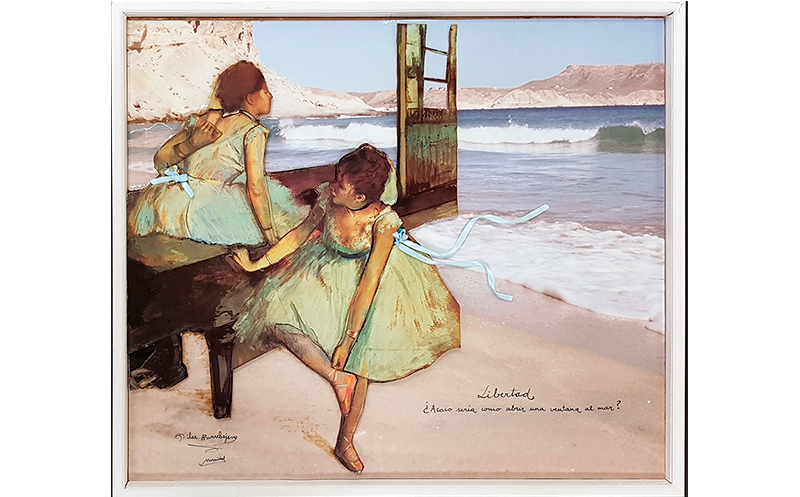 Bailarinas en Cala Morisca